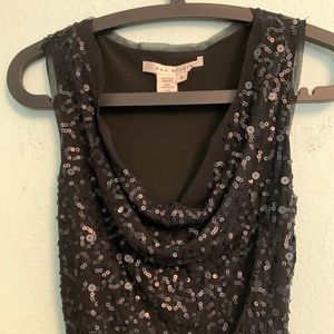 Max Studio Black Dress with Sequins, Size Small, Excellent Condition!
